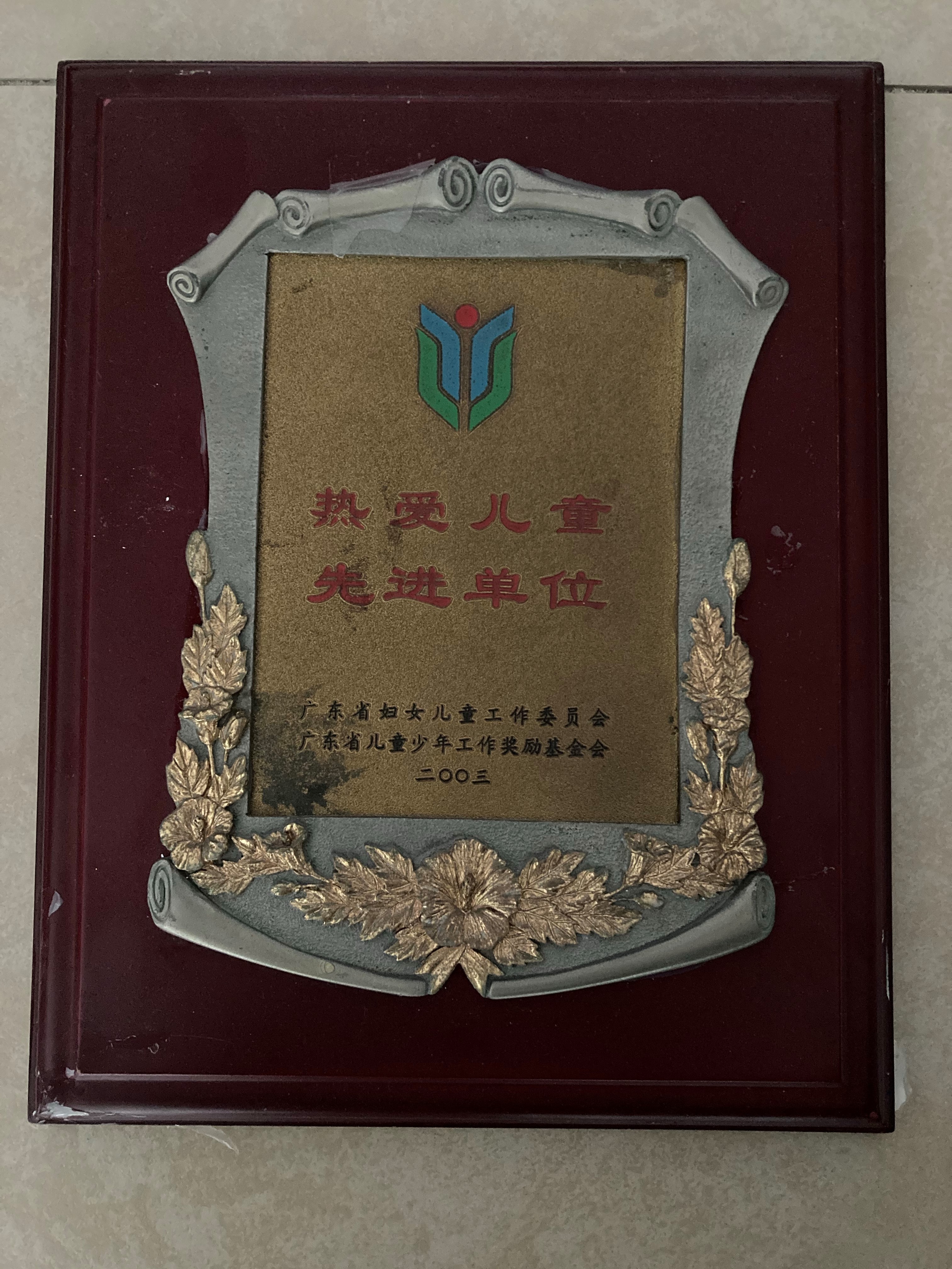 09 2003年5月热爱儿童先进单位.jpg
