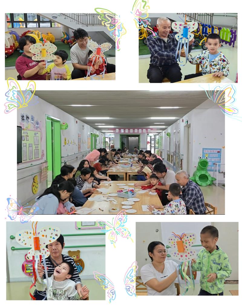 图为《亲子手工制作・春日蝴蝶》活动现场.jpg